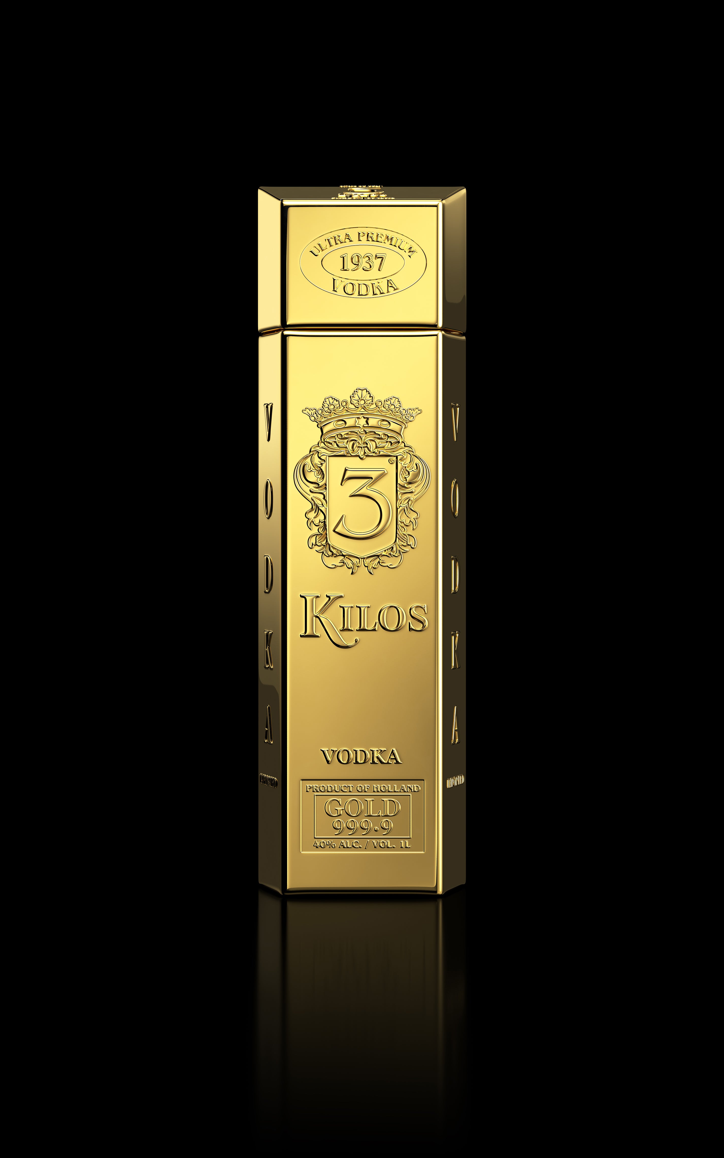 GOLD 999.9 – 3 Kilos Vodka